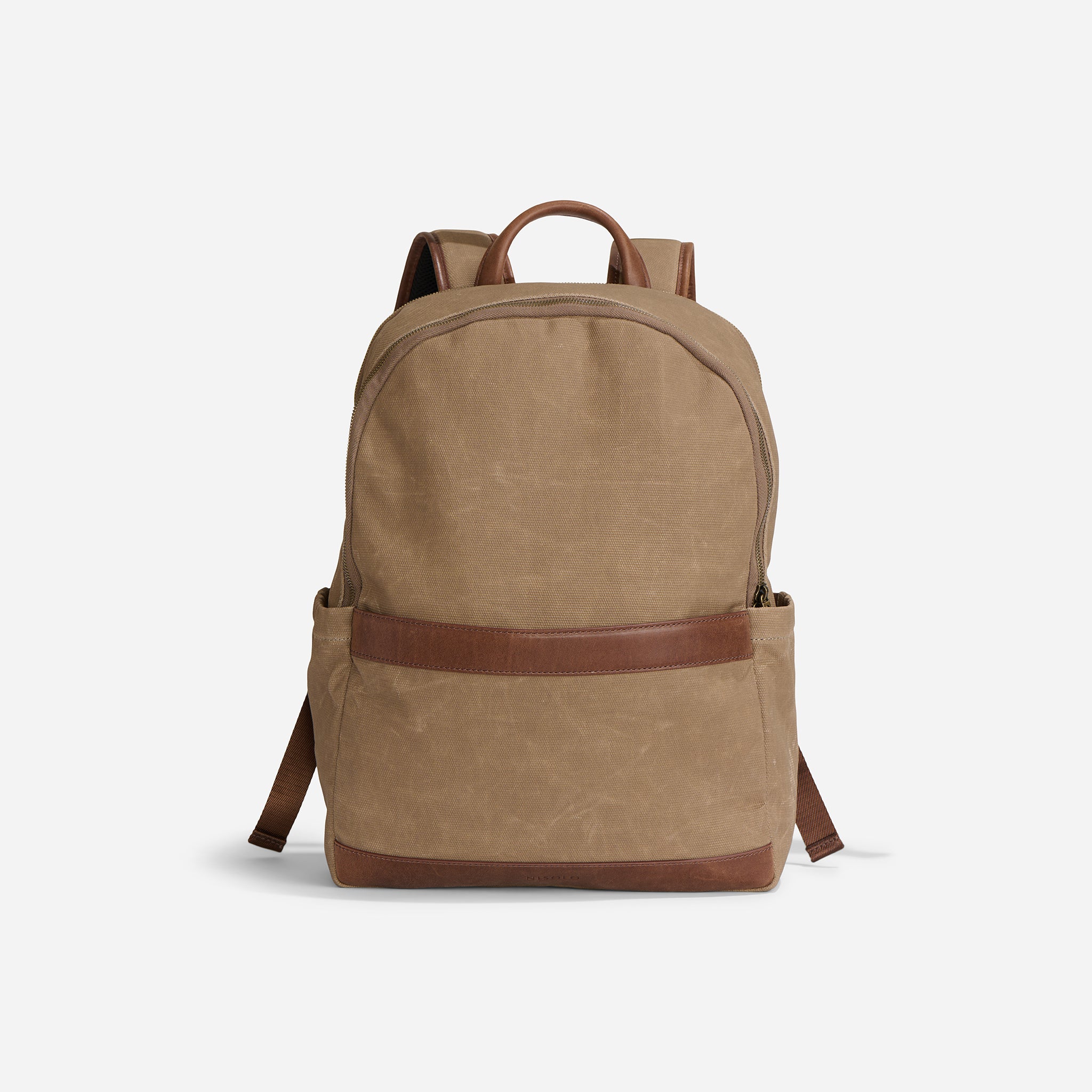 Alex Commuter Backpack Waxed Canvas - Image 3