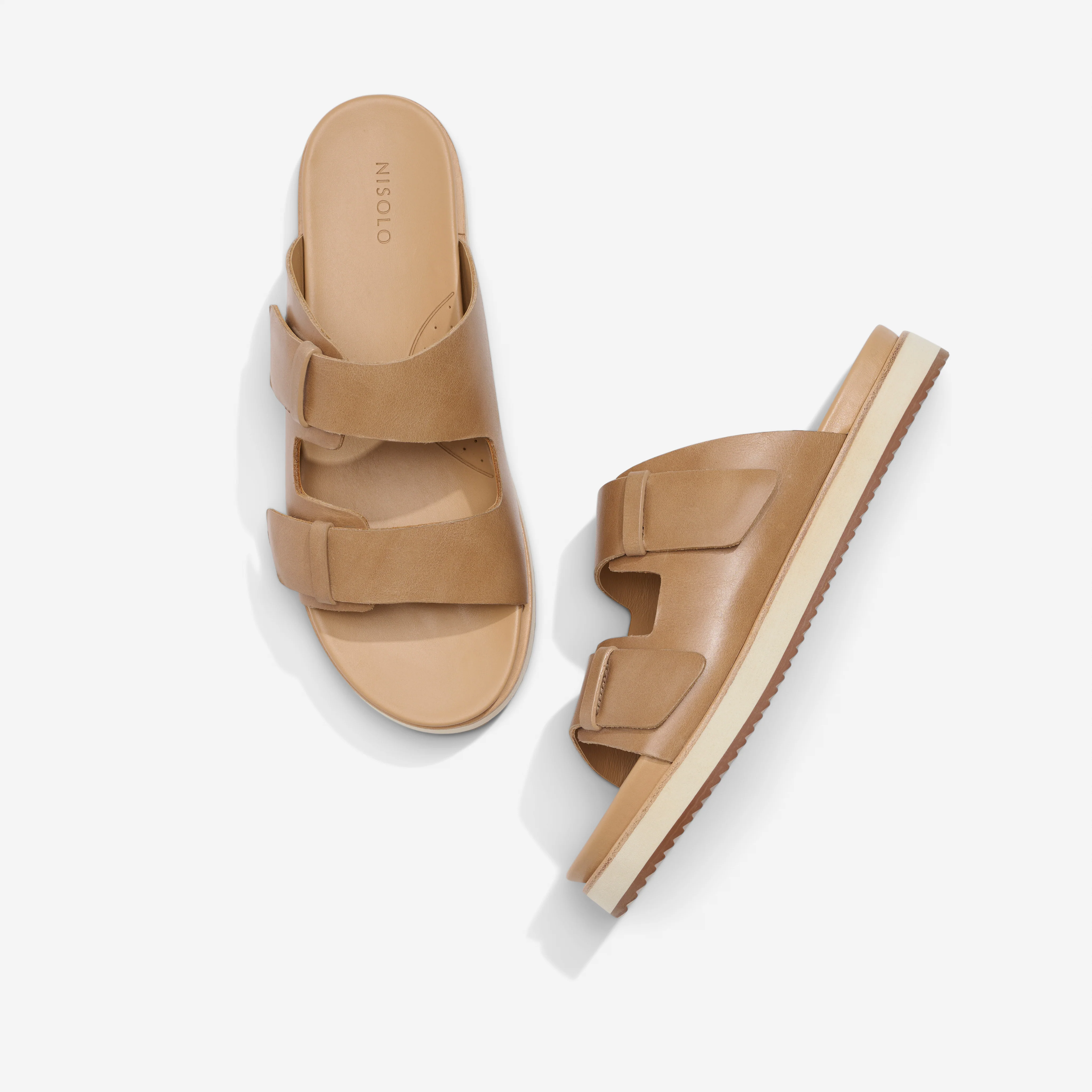 Ella Flatform Slide Almond - Image 7