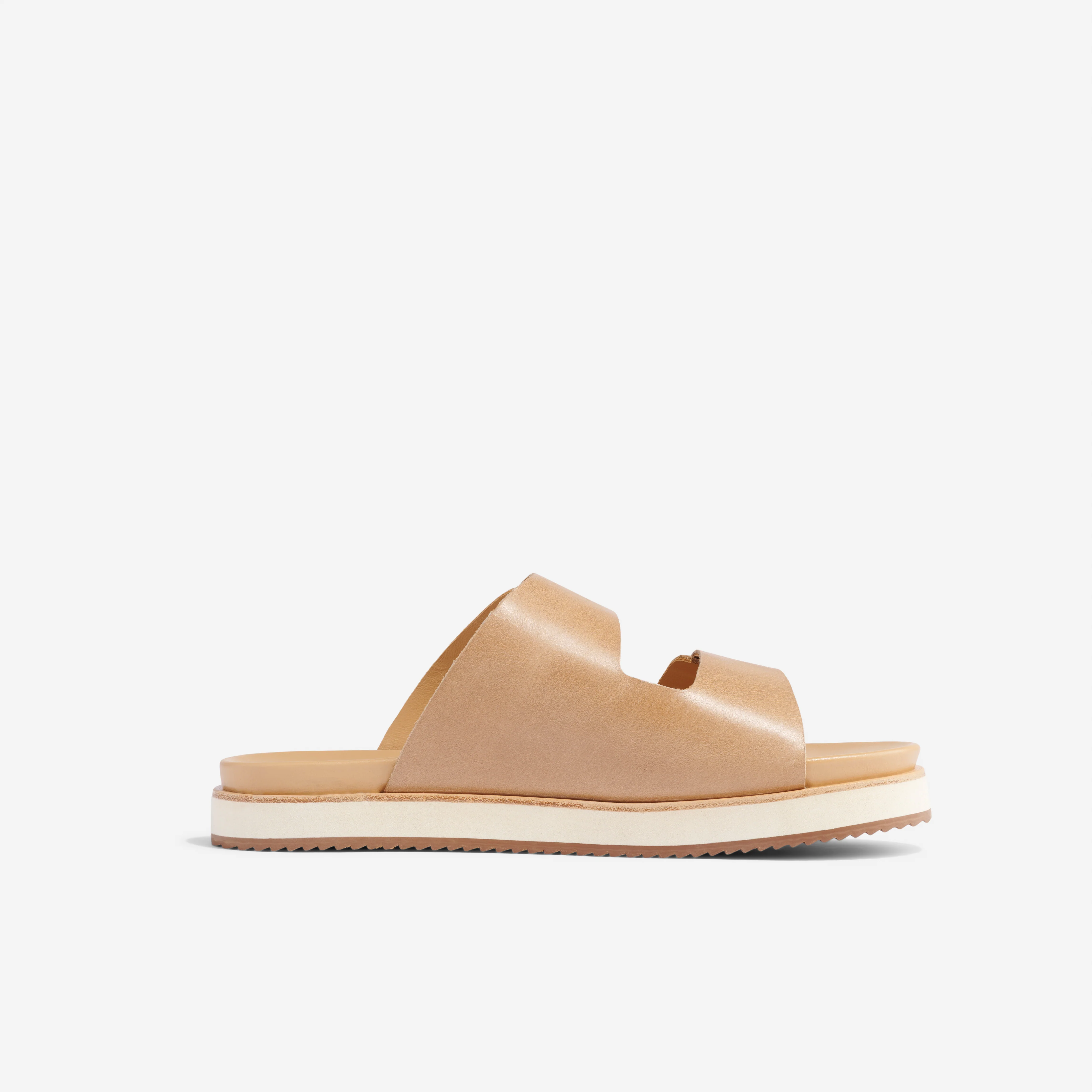 Ella Flatform Slide Almond - Image 9