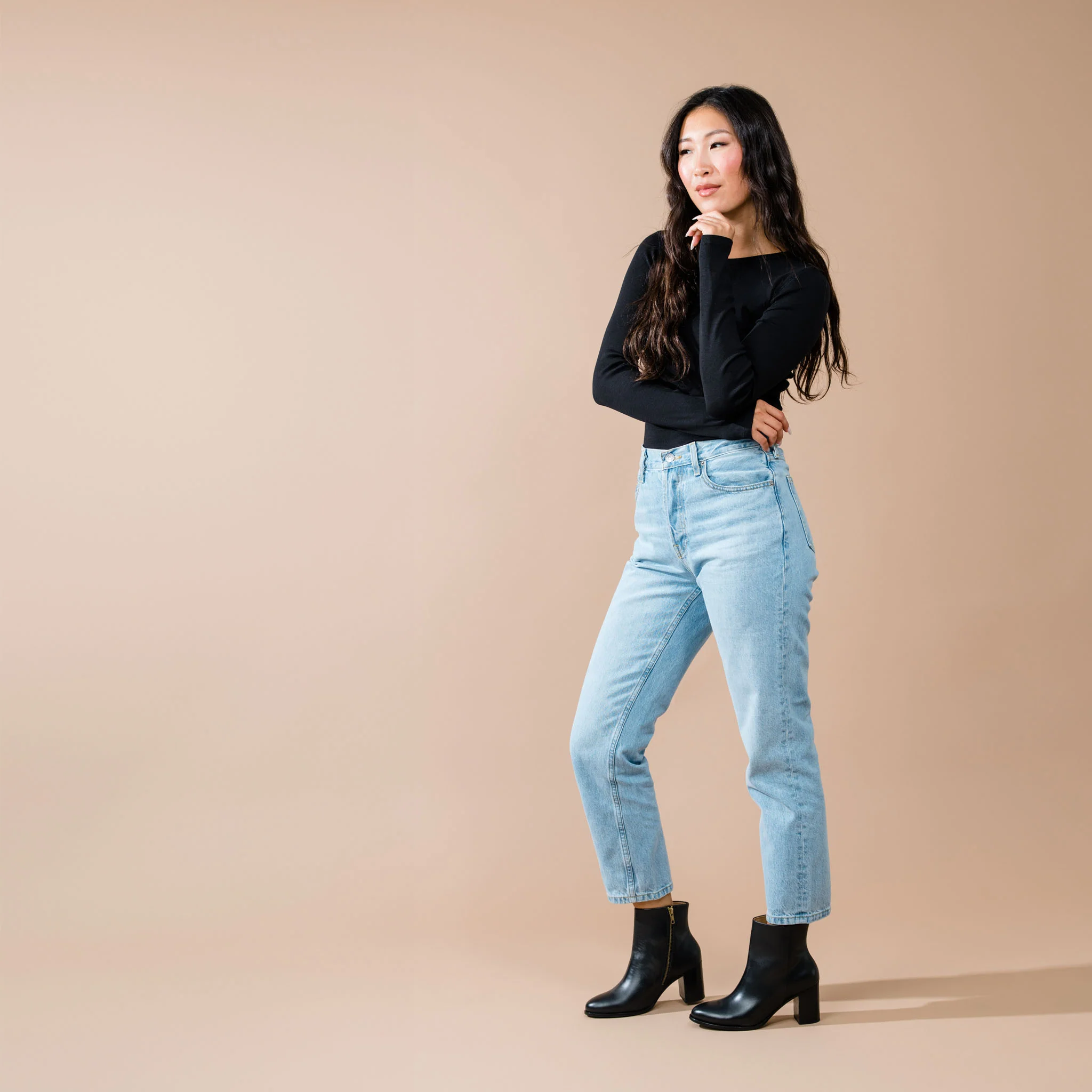 Lia Heeled Bootie Black - Image 12