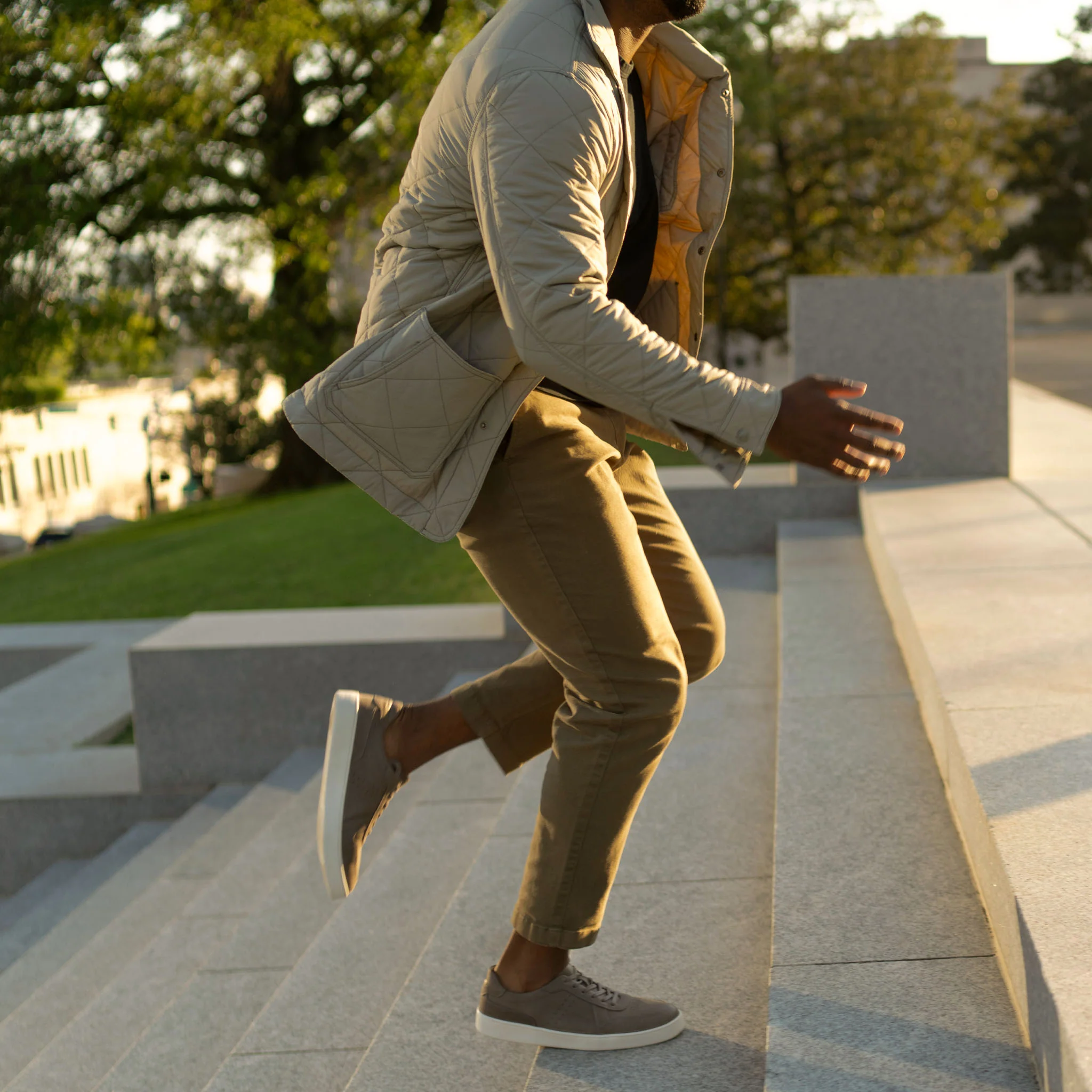 Men's Beto Go-To Court Sneaker Grey - Image 8