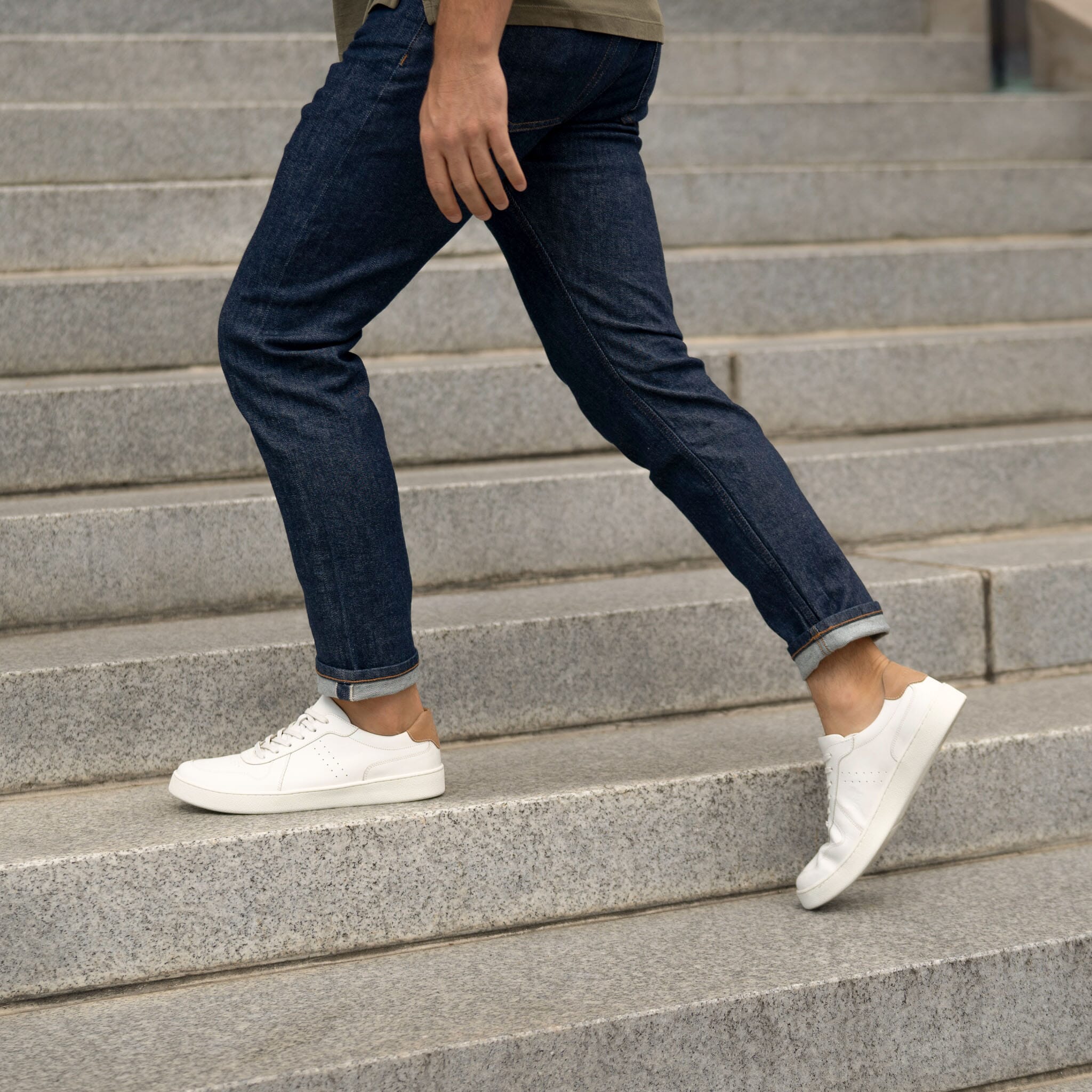 Men's Beto Go-To Court Sneaker White - Image 5