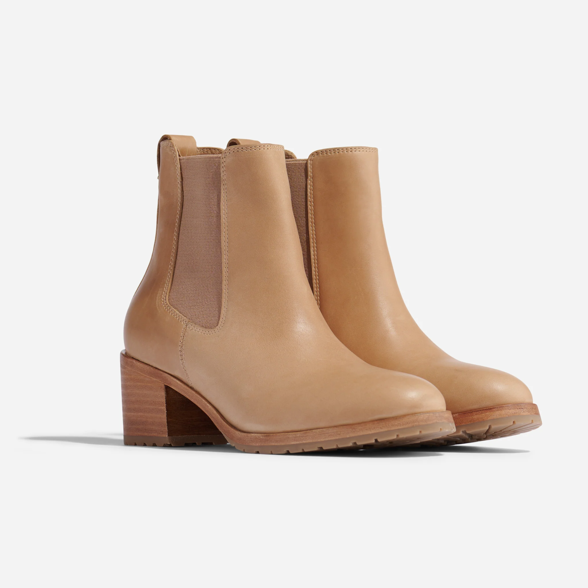 Ana Go-To Heeled Chelsea Boot Almond - Image 3