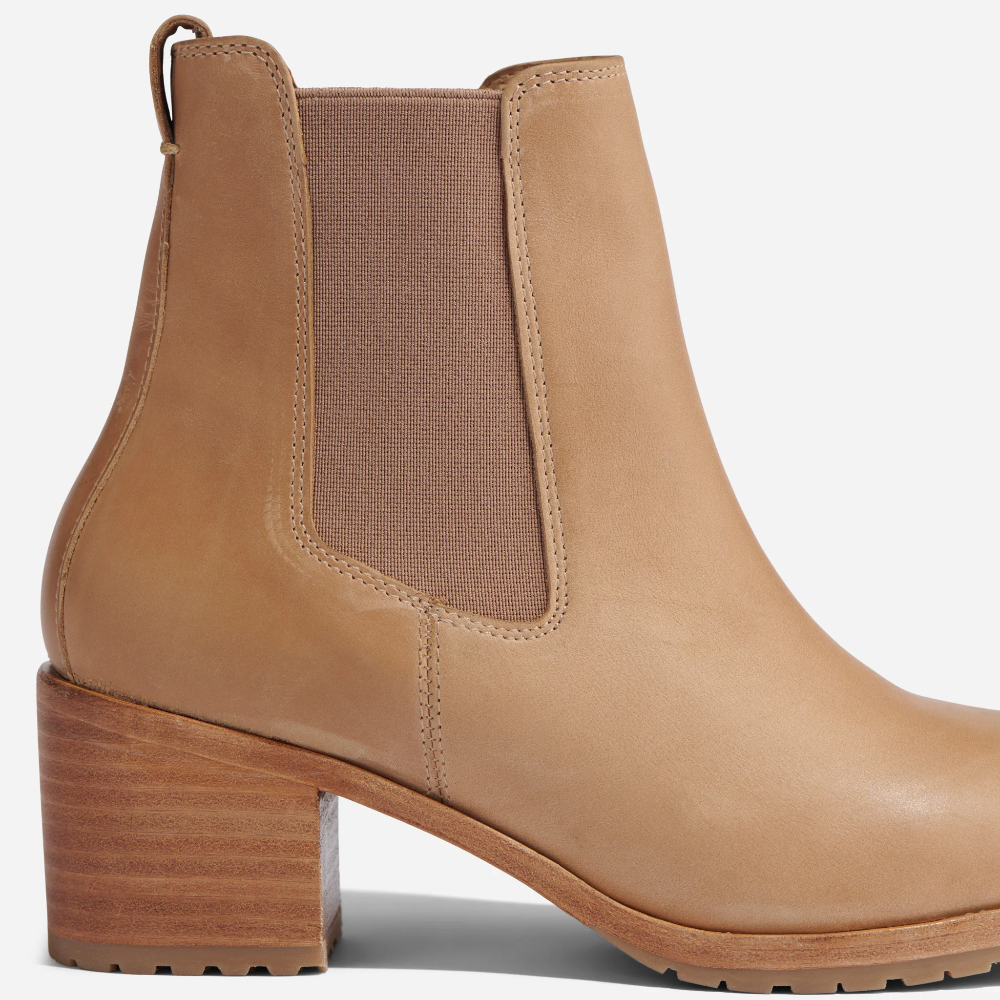 Ana Go-To Heeled Chelsea Boot Almond - Image 4
