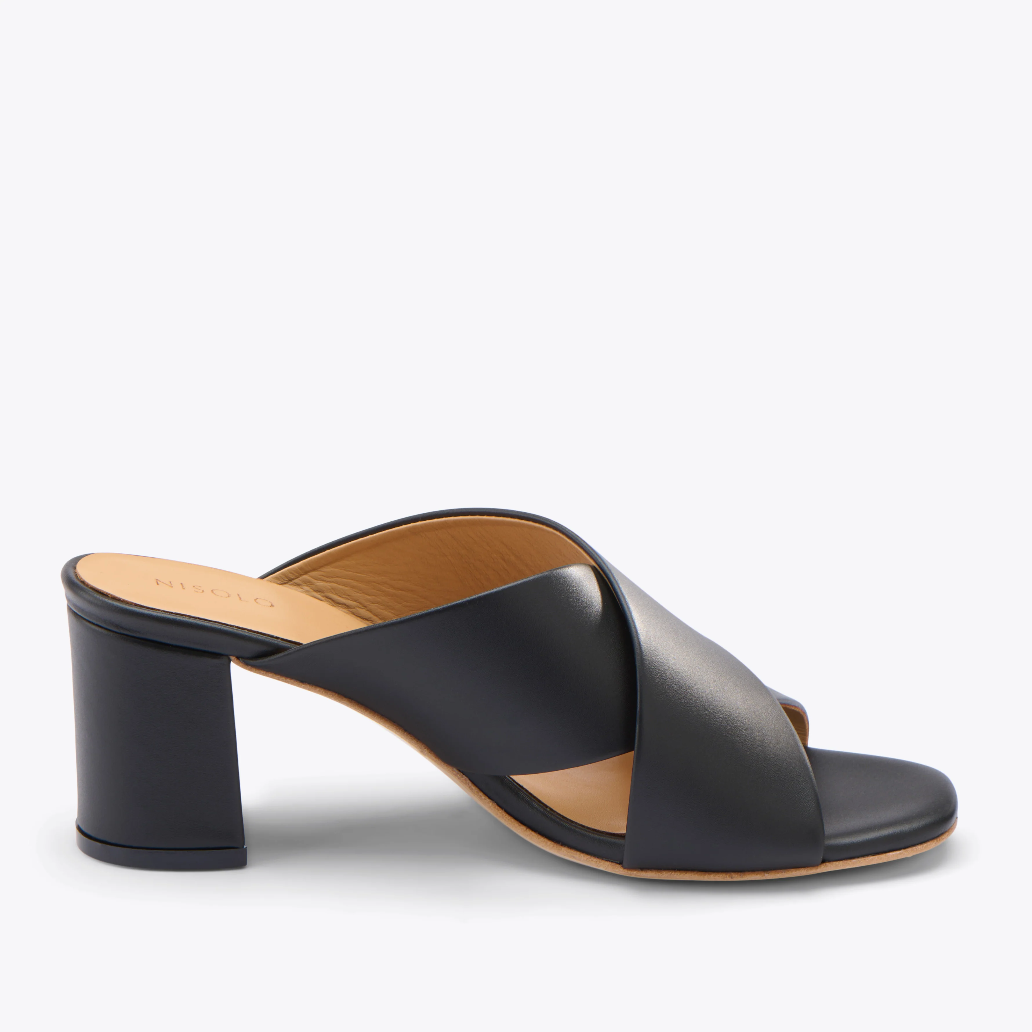 Carina Cross Strap Mule Black - Image 6